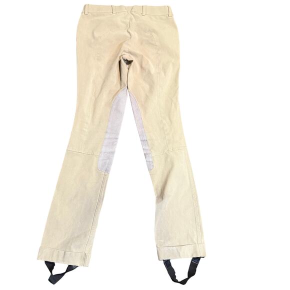 Ariat Riding Jodhpurs, Knee Patch Equestrian Breeches With Foot Straps, Girls 12 - Picture 2 of 5